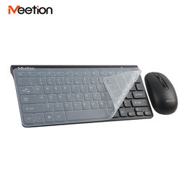 Meetion Mini4000 Dukungan Azerty Silm Thin 2.4g Mini Clavier Et Souris Sans Fil untuk Smart Tv