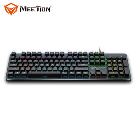 MEETION new macro mechanical switch Colorful LED Back light ergonomics gamer Mechanical Gaming Keyboard