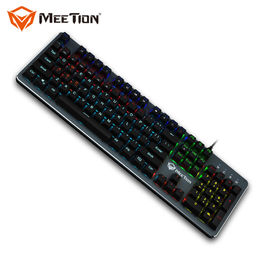 MEETION new macro mechanical switch Colorful LED Back light ergonomics gamer Mechanical Gaming Keyboard