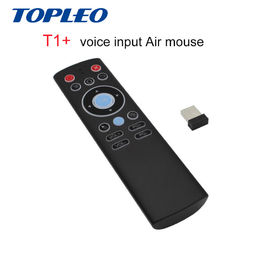 Topleo Factory price commercial low cost oem T1+ 2.4G RF voice air mouse nano usb remote control