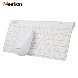Shenzhen Portabel Slim Kecil Komputer Desktop Usb Office White Mini Combo 2.4 GHz Wireless Keyboard Mouse